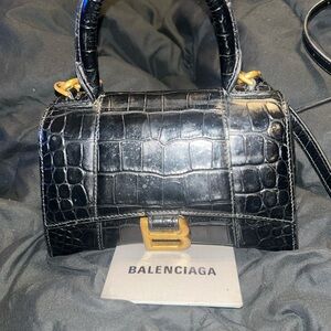 Balenciaga Black Mini Bag with Gold Hardware